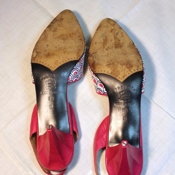 Ladies Fuchsia Pink Leather Shoes by Prevata - Picture 7 of 7